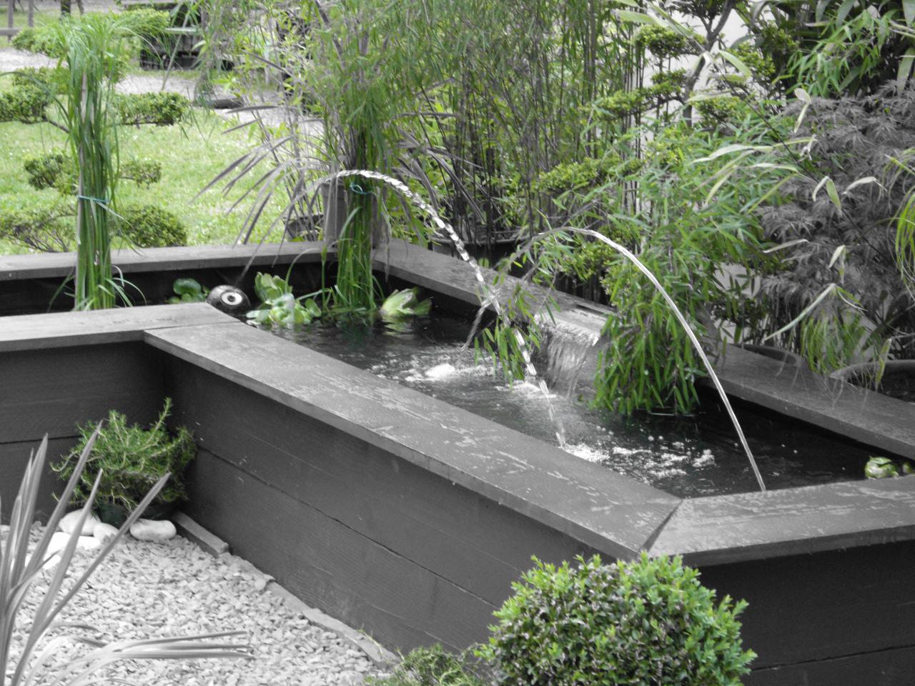 Les bassins de jardin en béton